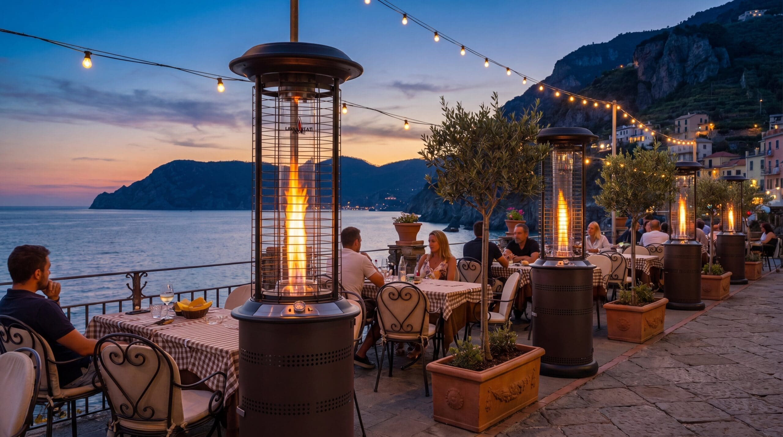Milano 70-inch cylindrical lounge heater