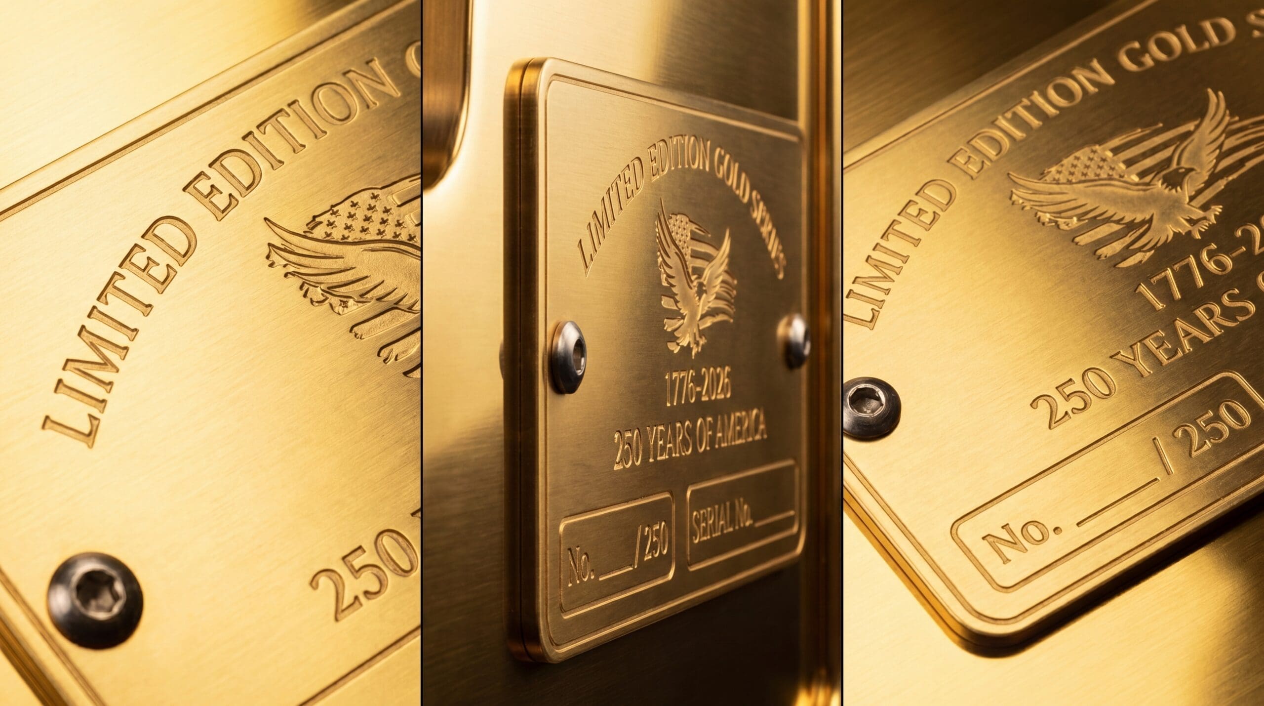The plaque from an alternate angle, showing the engraving depth
