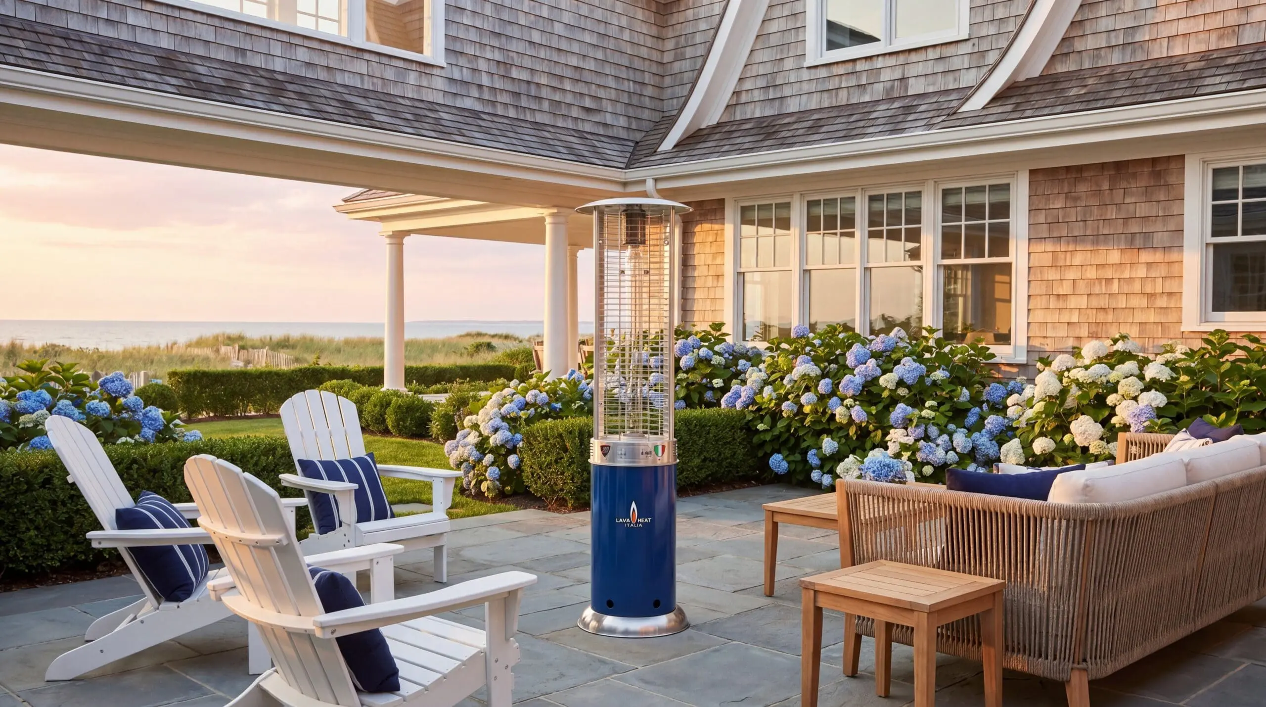The Opus 1976 in Indigo on a Hamptons coastal property